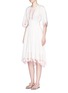 Figure View - Click To Enlarge - 68244 - 'Amour' eyelet embroidered high-low cotton dress