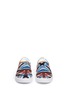 Front View - Click To Enlarge - SAM EDELMAN - 'Pixie' scarf print sateen skate slip-ons