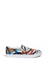 Main View - Click To Enlarge - SAM EDELMAN - 'Pixie' scarf print sateen skate slip-ons
