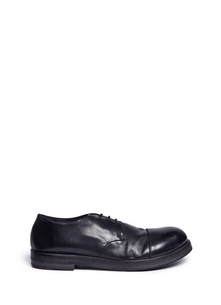 Main View - Click To Enlarge - MARSÈLL - 'Zucca Zeppa' toe cap leather Derbies