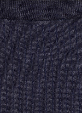 Detail View - Click To Enlarge - HANSEL FROM BASEL - 'Rib Silk' crew socks