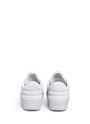 Back View - Click To Enlarge - FILLING PIECES - 'Monotone Space' suede low top sneakers