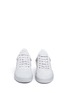 Front View - Click To Enlarge - FILLING PIECES - 'Monotone Space' suede low top sneakers