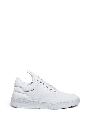 Main View - Click To Enlarge - FILLING PIECES - 'Monotone Space' suede low top sneakers