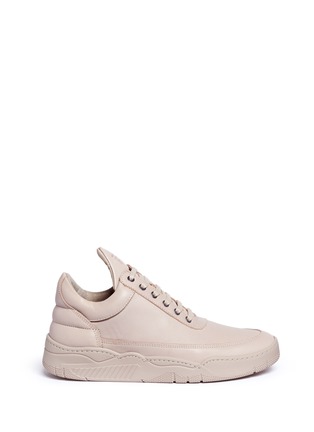 Main View - Click To Enlarge - FILLING PIECES - 'Monotone Space' leather low top sneakers