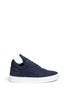 Main View - Click To Enlarge - FILLING PIECES - 'Low Top' nubuck leather trim quilted wool sneakers