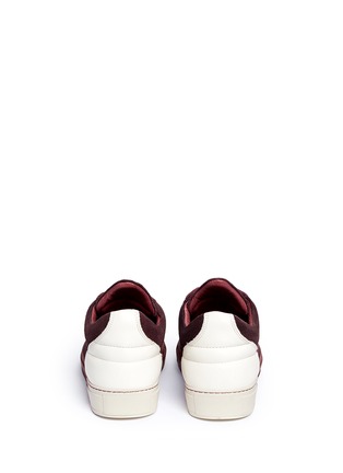 Back View - Click To Enlarge - FILLING PIECES - 'Low Top' colourblock suede sneakers
