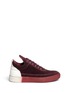 Main View - Click To Enlarge - FILLING PIECES - 'Low Top' colourblock suede sneakers
