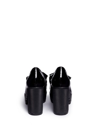 Back View - Click To Enlarge - ATELJÉ 71 - 'Anja' patent box calf leather platform loafers