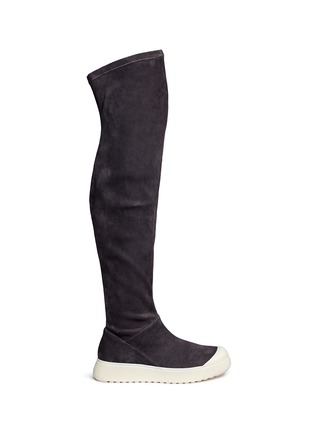 Main View - Click To Enlarge - ATELJÉ 71 - 'Embla' stretch suede sneaker boots