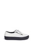 Main View - Click To Enlarge - ATELJÉ 71 - 'Hedda' kiltie leather slip-ons