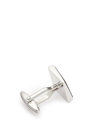 Detail View - Click To Enlarge - LANVIN - Stripe onyx stone cufflinks