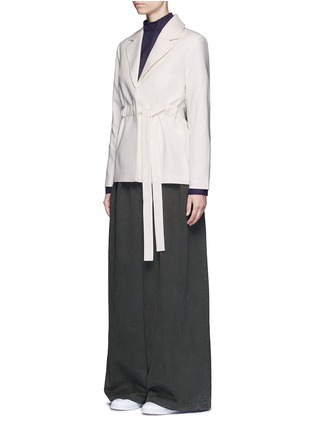 Figure View - Click To Enlarge - FFIXXED STUDIOS - Tie waist wool blazer