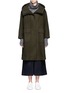Main View - Click To Enlarge - FFIXXED STUDIOS - 'Open Space' high side split hooded coat