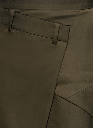 Detail View - Click To Enlarge - FFIXXED STUDIOS - 'Boundary' asymmetric mock wrap front skirt