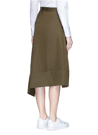 Back View - Click To Enlarge - FFIXXED STUDIOS - 'Boundary' asymmetric mock wrap front skirt