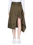 Main View - Click To Enlarge - FFIXXED STUDIOS - 'Boundary' asymmetric mock wrap front skirt
