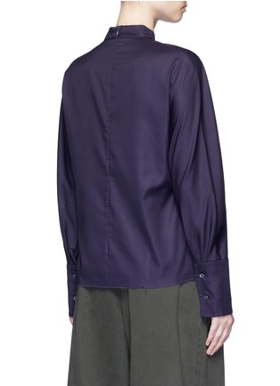 Back View - Click To Enlarge - FFIXXED STUDIOS - 'Meiyijia' raw edged cotton poplin shirt