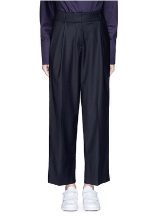 Main View - Click To Enlarge - FFIXXED STUDIOS - Pleated wide leg wool blend trousers