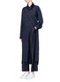 Figure View - Click To Enlarge - FFIXXED STUDIOS - Pleated wide leg wool blend trousers