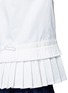 Detail View - Click To Enlarge - ANGEL CHEN - Pleated hem grosgrain ribbon utility shirt