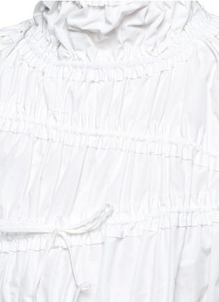Detail View - Click To Enlarge - ANGEL CHEN - Drawstring gathered turtleneck top