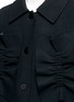 Detail View - Click To Enlarge - SHUSHU/TONG - Ruffle trim felted virgin wool blend coat