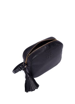 Detail View - Click To Enlarge - TORY BURCH - 'Thea' pebbled leather crossbody tassel bag