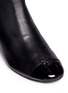 Detail View - Click To Enlarge - TORY BURCH - 'Jolie' patent toe cap leather ankle boots