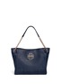 Main View - Click To Enlarge - TORY BURCH - 'Britten' small pebbled leather chain tote