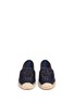 Front View - Click To Enlarge - TORY BURCH - 'Lilium' floral embroidered leather espadrille slip-ons