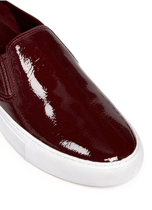 Detail View - Click To Enlarge - TORY BURCH - 'Lennon' patent leather skate slip-ons