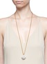 Figure View - Click To Enlarge - KENNETH JAY LANE - Glass pearl cluster pendant necklace
