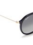 Detail View - Click To Enlarge - RAY-BAN - 'RB4253' metal temple acetate aviator sunglasses