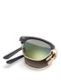 Detail View - Click To Enlarge - RAY-BAN - Clubmaster Folding' acetate browline sunglasses