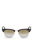Main View - Click To Enlarge - RAY-BAN - Clubmaster Folding' acetate browline sunglasses