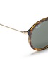 Detail View - Click To Enlarge - RAY-BAN - 'RB4253' metal temple tortoiseshell acetate aviator sunglasses