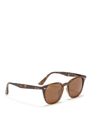 Figure View - Click To Enlarge - RAY-BAN - RB4258' tortoiseshell acetate square sunglasses