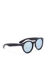 Figure View - Click To Enlarge - RAY-BAN - 'RB4261' round acetate mirror sunglasses