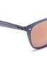 Detail View - Click To Enlarge - RAY-BAN - 'RB4258' acetate square mirror sunglasses