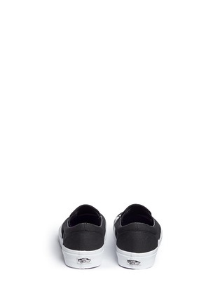 Back View - Click To Enlarge - VANS - x Baron Von Fancy 'Classic' canvas skate slip-ons