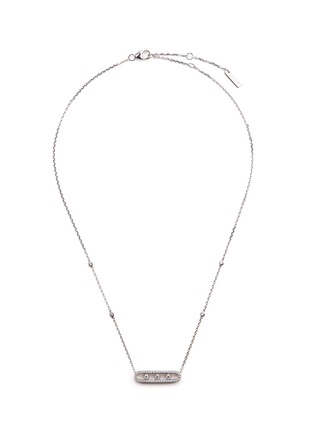 Main View - Click To Enlarge - MESSIKA - 'Baby Move Pavé' diamond 18k white gold necklace