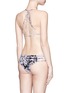 Back View - Click To Enlarge - MIKOH - 'Velzyland' strappy wave print skinny bikini bottoms