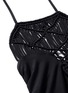 Detail View - Click To Enlarge - MIKOH - 'Moorea' lattice halterneck cutout back swimsuit