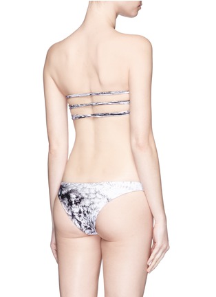Back View - Click To Enlarge - MIKOH - 'Miyako' wave print basic bikini bottoms