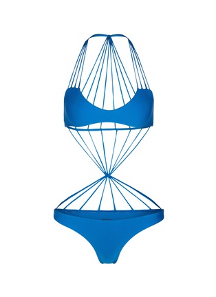 Main View - Click To Enlarge - MIKOH - 'Seychelles' webbed strappy swimsuit