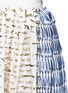 Detail View - Click To Enlarge - ANAÏS JOURDEN - Metallic foil ribbon appliqué fringe maxi skirt
