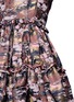 Detail View - Click To Enlarge - ANAÏS JOURDEN - Abstract metallic jacquard midi dress