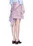Back View - Click To Enlarge - 73037 - 'Braid' frayed trim mermaid skirt