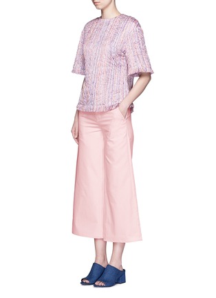 Figure View - Click To Enlarge - 73037 - Woven silk tailored pants